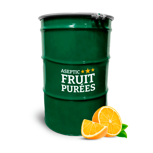 200 Kg Orange Aseptic Fruit Purée Drum - Aseptic Fruit Purees | Canada