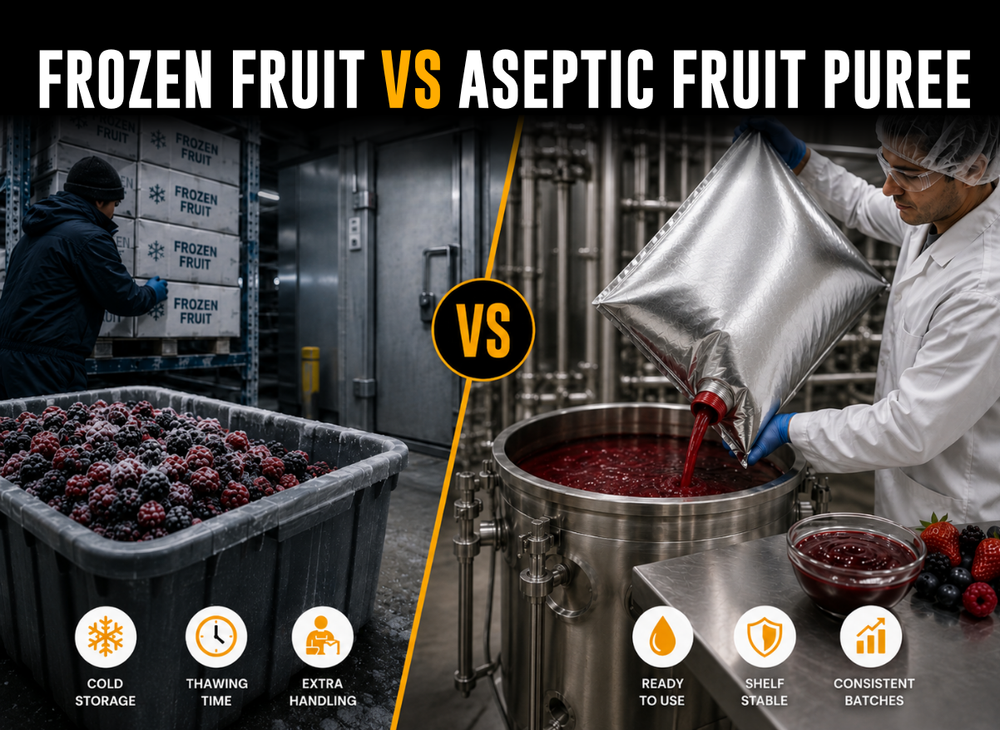 Frozen Fruit vs Aseptic Fruit Puree: Why Food Manufacturers Are Switching in 2026