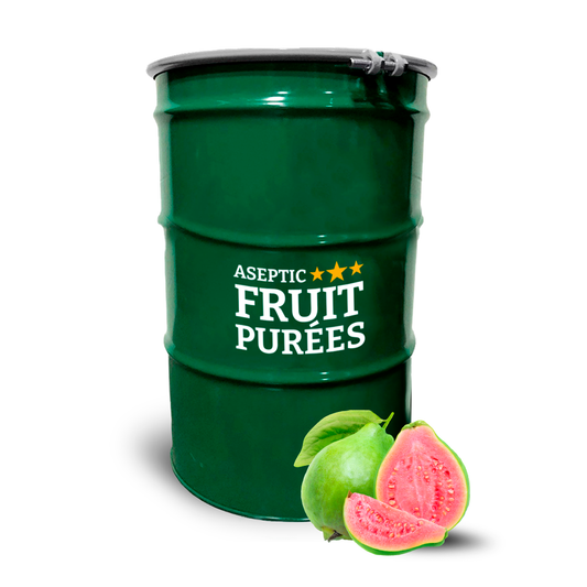 200 Kg Pink Guava Aseptic Fruit Purée Drum