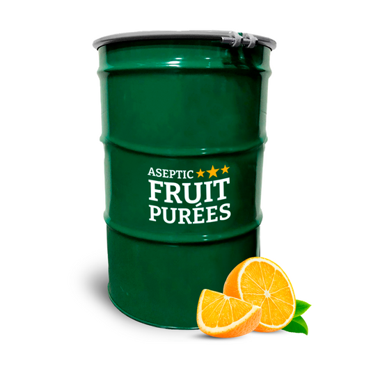 200 Kg Orange Aseptic Fruit Purée Drum