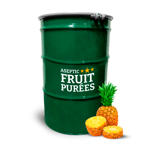 200 Kg Pineapple Aseptic Fruit Purée Drum