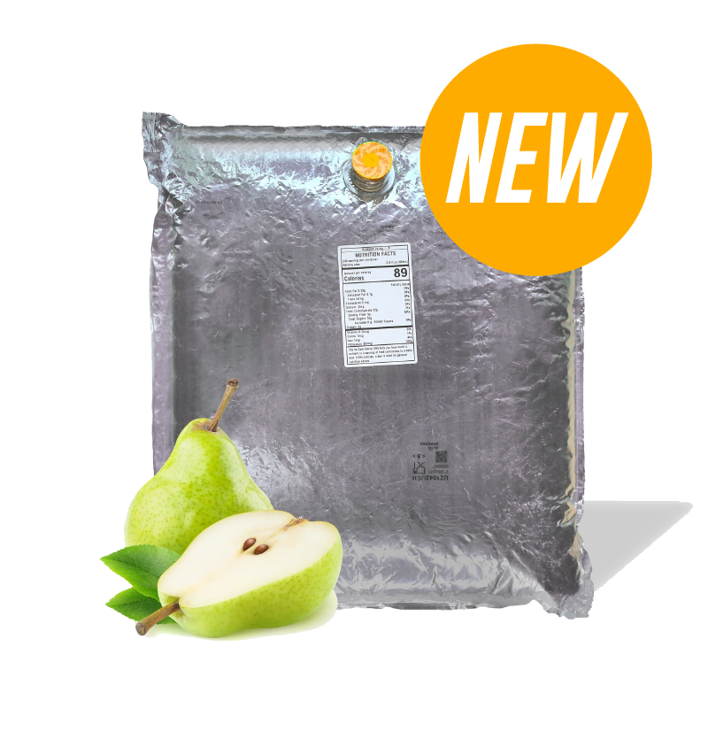 44 Lb pear Aseptic Fruit Purée Bag, AFP, Alpharetta, GA, usa, fruit, puree