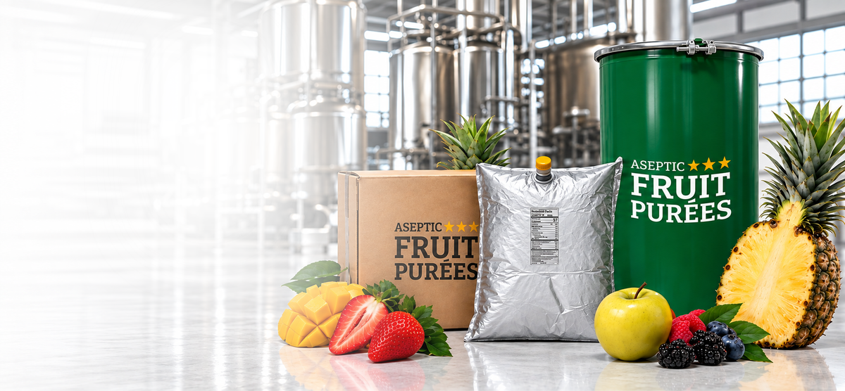Aseptic Fruit Purees fruit ingredients for commercial production