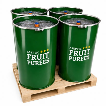 Tambour aseptique de purée de fruits Framboise 200 Kgs